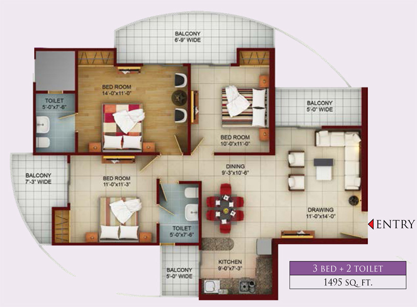 Samridhi Luxuriya Avenue floor plan