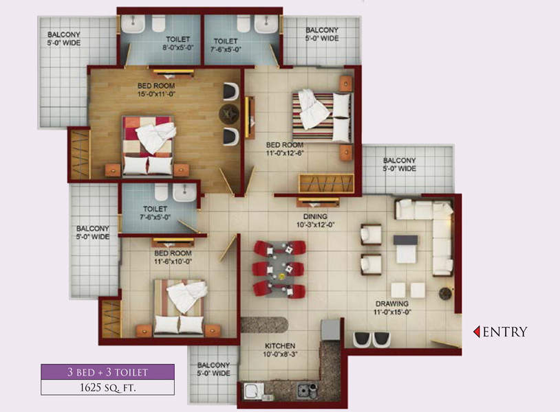 Samridhi Luxuriya Avenue floor plan